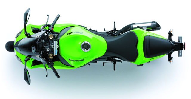 Kawasaki ZX-6R 2009 - вид сверху