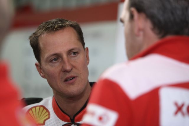 Михаэль Шумахер в паддоках Xerox Ducati в Портимао