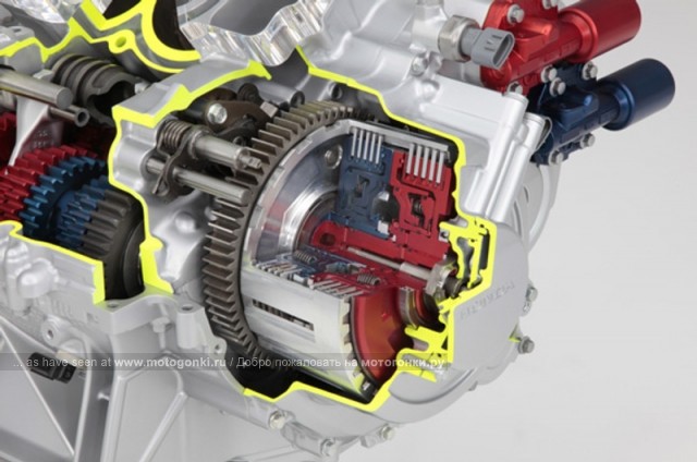 Двойное сцепление Honda в разрезе