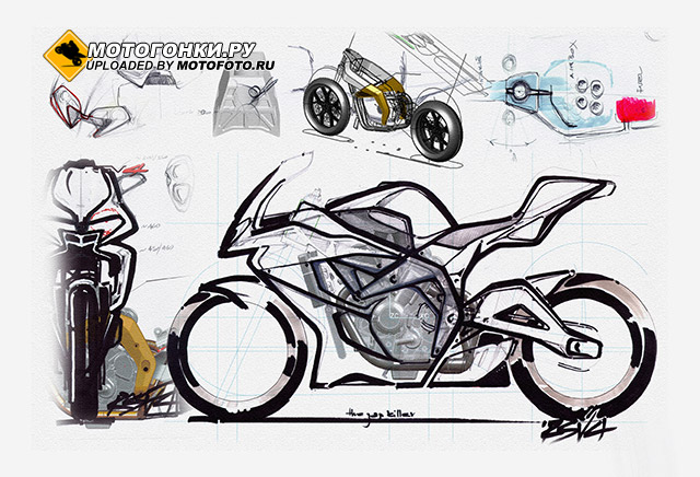 Первые скетчи Aprilia RSV4 от Роббьяно