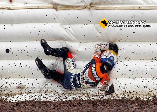 Дани Педроса в форме морской звезды, Sachsenring, 2008