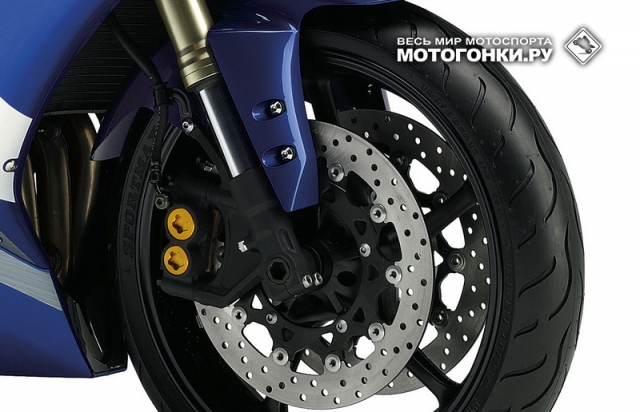 Yamaha YZF-R6 (2005) - Вилка-перевертыш