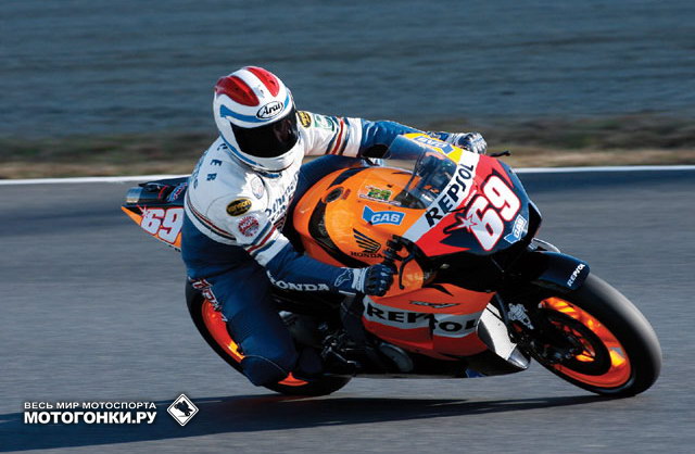 Спенсер на тестах Honda RC211V в 2006 году Спенсер на тестах Honda RC211V в 2006 году