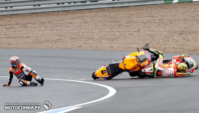 MotoGP: Росси вынес Стоунера на Гран-При Испании MotoGP: Росси вынес Стоунера на Гран-При Испании
