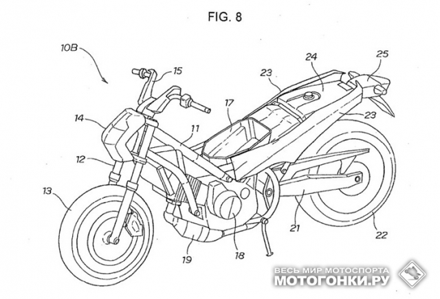 Скутобайк Honda, рис.2 Скутобайк Honda, рис.2