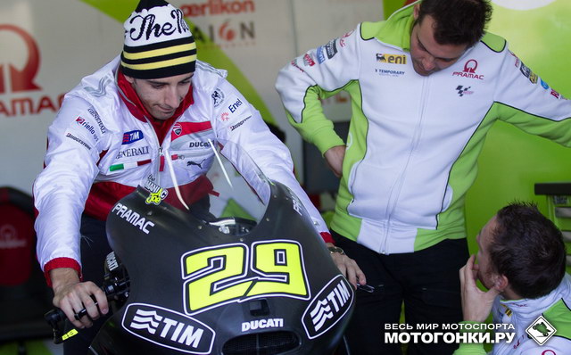 Андреа Янноне в Pramac Ducati Андреа Янноне в Pramac Ducati