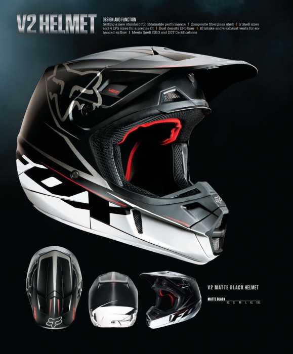 Fox Racing V2 Black Fox Racing V2 Black
