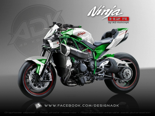 Стритфайтер Kawasaki H2R: 300 л.с. для абсолютных отморозков title=