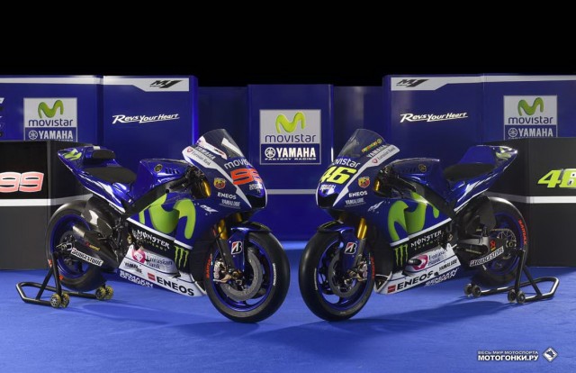 MotoGP 2015 Prototypes - Yamaha YZR-M1, Valentino Rossi #46 & Jorge Lorenzo #99 MotoGP 2015 Prototypes - Yamaha YZR-M1, Valentino Rossi #46 & Jorge Lorenzo #99