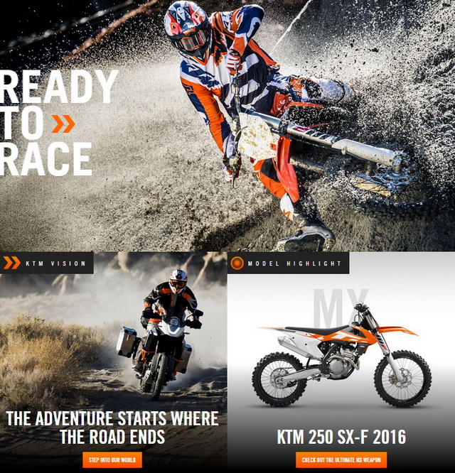 СОВЕРШЕННО НОВЫЙ KTM.COM title=