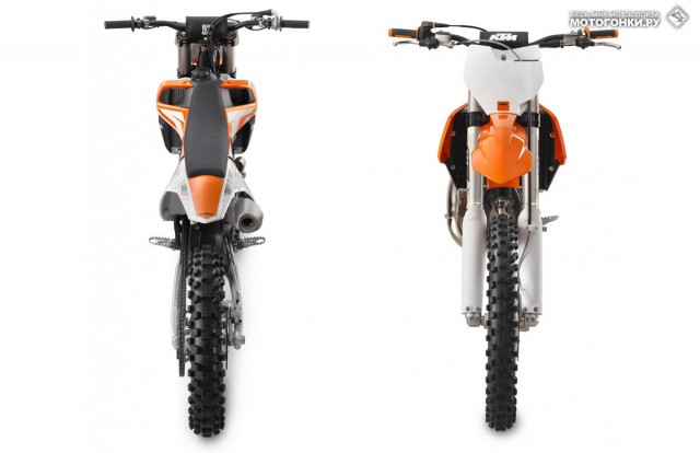 KTM 250 SX-F и KTM 350 SX-F (2016) - вид сзади-сверху и спереди KTM 250 SX-F и KTM 350 SX-F (2016) - вид сзади-сверху и спереди