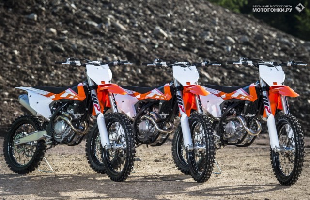KTM 250 SX-F, KTM 350 SX-F & KTM 450 SX-F (2016) KTM 250 SX-F, KTM 350 SX-F & KTM 450 SX-F (2016)