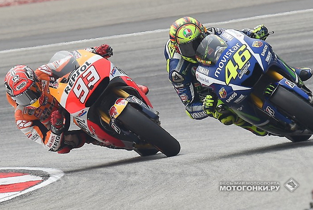MotoGP: Для протокола - полное видео дуэли Росси и Маркеса title=