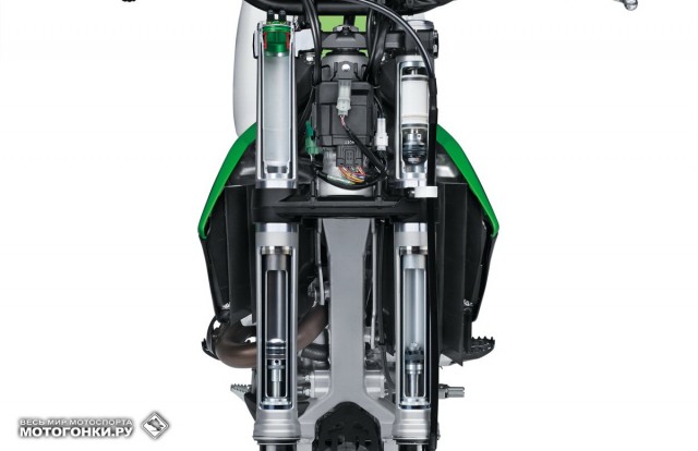 EICMA-2015: Картинки с выставки - Kawasaki KX450F (2016) - вилка Showa SFF TAC в разрезе EICMA-2015: Картинки с выставки - Kawasaki KX450F (2016) - вилка Showa SFF TAC в разрезе