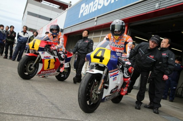 Honda Racing Thanks Days 2015: уникальная возможность для Дани Педросы и Марка Маркеса - протестировать Honda NSR500 чемпиона GP500 Фредди Спенсера на настоящем гоночном треке Honda Racing Thanks Days 2015: уникальная возможность для Дани Педросы и Марка Маркеса - протестировать Honda NSR500 чемпиона GP500 Фредди Спенсера на настоящем гоночном треке