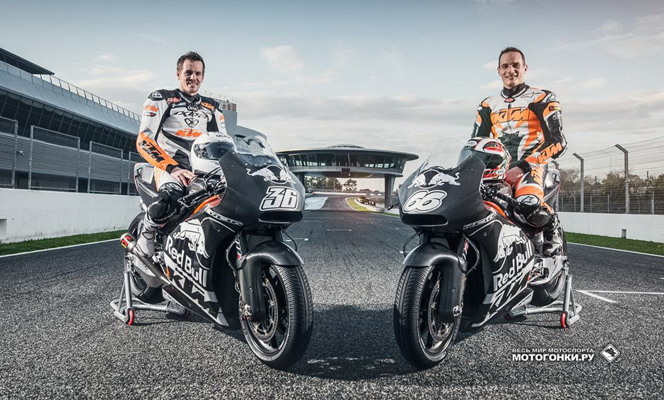 MotoGP: Работа над KTM RC16 продолжается в расширенном составе с Ренди Де Пюнье title=