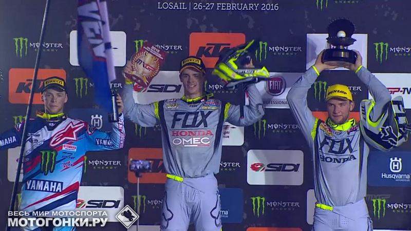 Мотокросс MXGP: Гайзер и Бобрышев на подиуме Гран-При Катара! title=