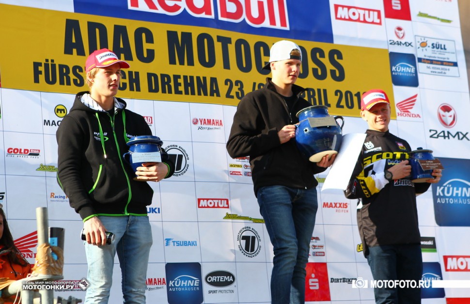 ADAC MX Masters, Drehna, 1 round: подиум в классе Youngsters (MX2) ADAC MX Masters, Drehna, 1 round: подиум в классе Youngsters (MX2)