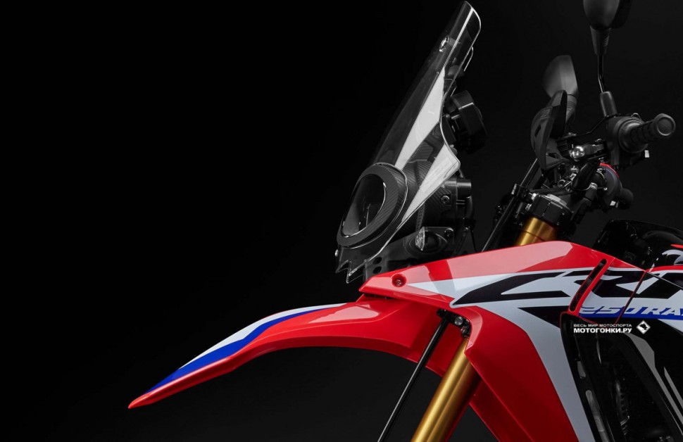 Honda CRF250L Rally (2017): высокая и обширная ветрозащита, почти как на Africa Twin Honda CRF250L Rally (2017): высокая и обширная ветрозащита, почти как на Africa Twin