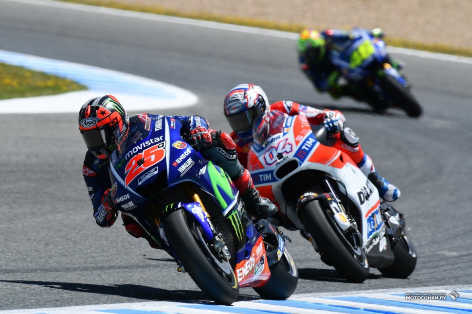 MotoGP: SpanishGP - Гран-При Испании 2017: Виньялес пытается сдержать натиск Довициозо MotoGP: SpanishGP - Гран-При Испании 2017: Виньялес пытается сдержать натиск Довициозо