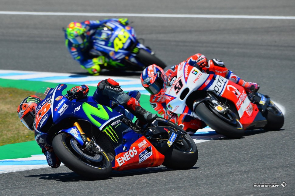 MotoGP: SpanishGP - Гран-При Испании 2017: Петруччи наседает на партнеров Yamaha Factory MotoGP: SpanishGP - Гран-При Испании 2017: Петруччи наседает на партнеров Yamaha Factory