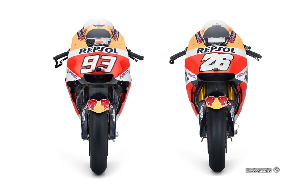 MotoGP - Honda RC213V (2018): обратите внимание на совершенно разный дизайн обтекателей для Маркеса и Педросы MotoGP - Honda RC213V (2018): обратите внимание на совершенно разный дизайн обтекателей для Маркеса и Педросы