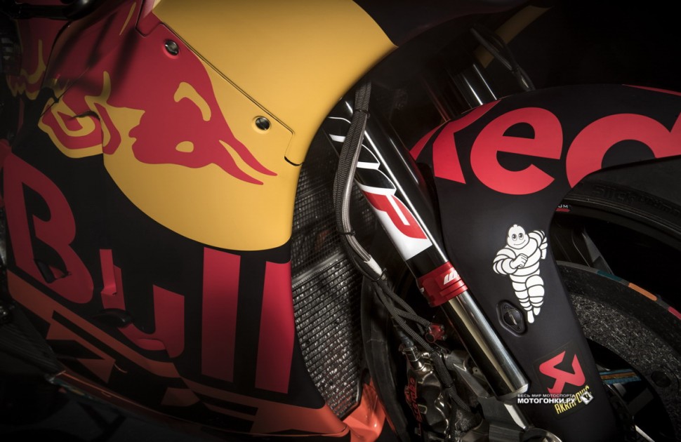 MotoGP - KTM RC16 (2018) - уникальная вилка WP, разработанная специально для этого прототипа MotoGP - KTM RC16 (2018) - уникальная вилка WP, разработанная специально для этого прототипа