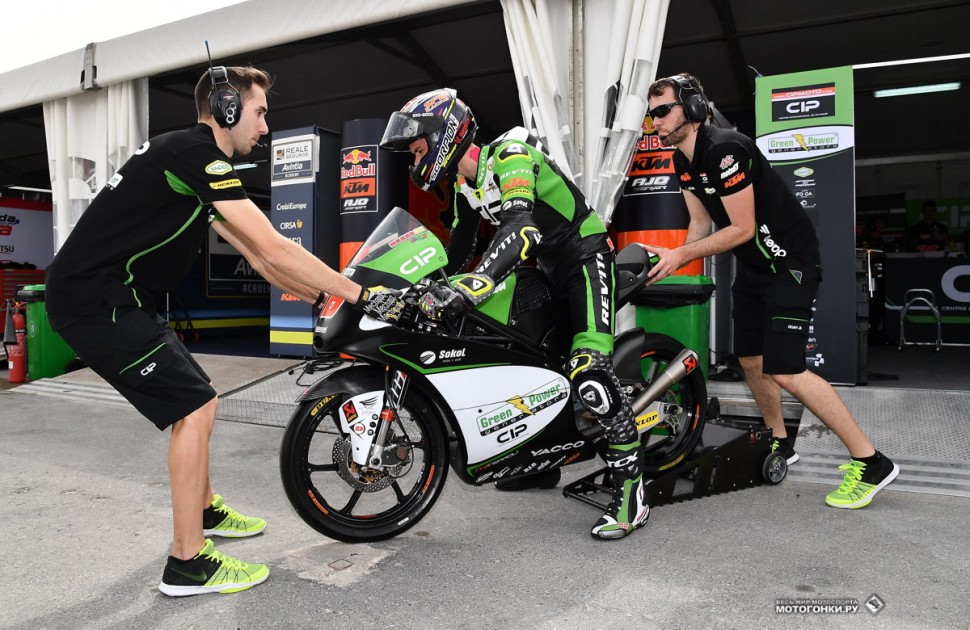 Moto3 - Макар Юрченко дебютировал в чемпионате мира по Мото Гран-при с командой CIP Moto, Qatar GP 2018 Moto3 - Макар Юрченко дебютировал в чемпионате мира по Мото Гран-при с командой CIP Moto, Qatar GP 2018
