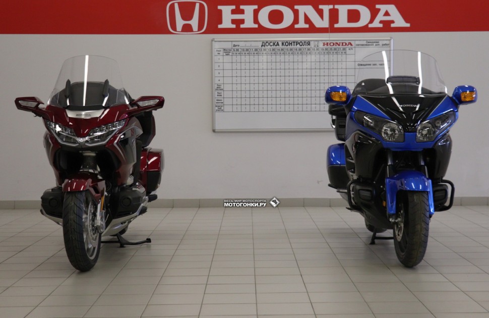Тест-драйв Honda Gold Wing GL1800 (2018) - в сравнении с прошлым поколением: 2018 год значительно уже даже на первый взгляд Тест-драйв Honda Gold Wing GL1800 (2018) - в сравнении с прошлым поколением: 2018 год значительно уже даже на первый взгляд