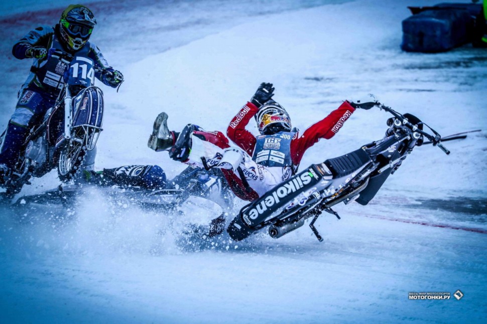 Францу Цорну тоже не повезло в двух заездах - FIM Ice Speedway Gladiators 2019 - Round 1 - KAZ (Фото: Good-Shoot) Францу Цорну тоже не повезло в двух заездах - FIM Ice Speedway Gladiators 2019 - Round 1 - KAZ (Фото: Good-Shoot)