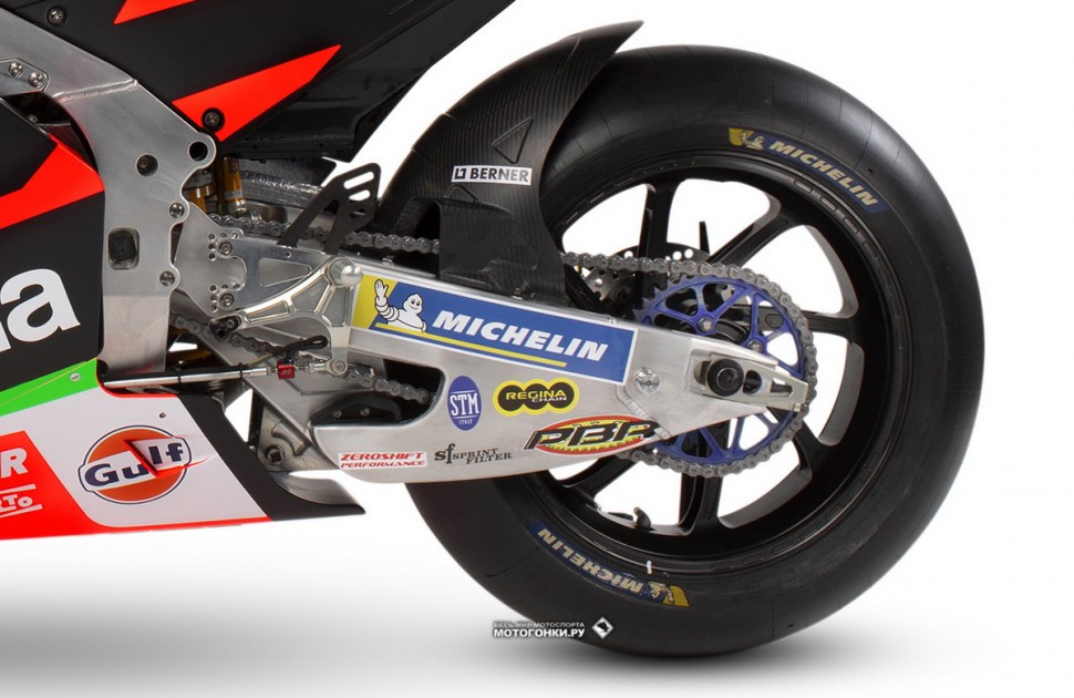 MotoGP - APRILIA RS-GP 2019: маятник заднего колеса новой формы и с новой геометрией MotoGP - APRILIA RS-GP 2019: маятник заднего колеса новой формы и с новой геометрией