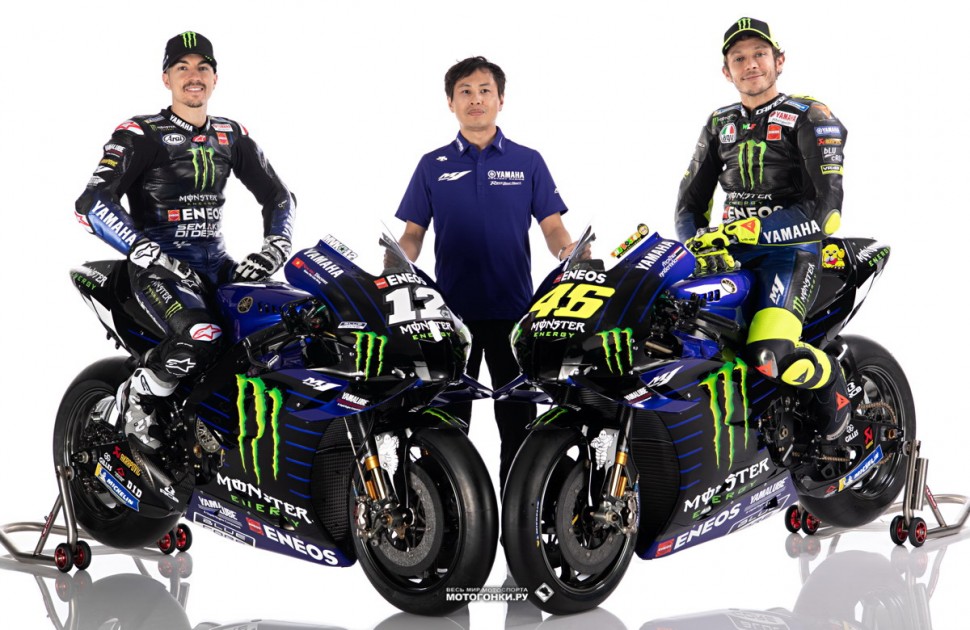 Monster Energy Yamaha MotoGP 2020: с лидером проекта Yamaha YZR-M1 Такахиро Суми Monster Energy Yamaha MotoGP 2020: с лидером проекта Yamaha YZR-M1 Такахиро Суми