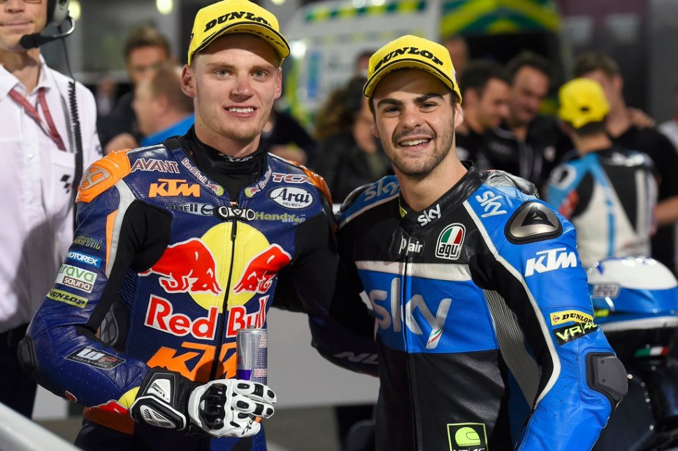 Moto3: Романо Фенати начнет первую гонку 2016 года с поул-позиции title=
