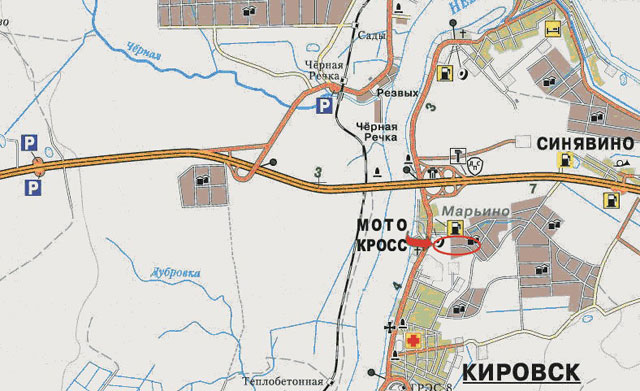 Схема проезда Кировск