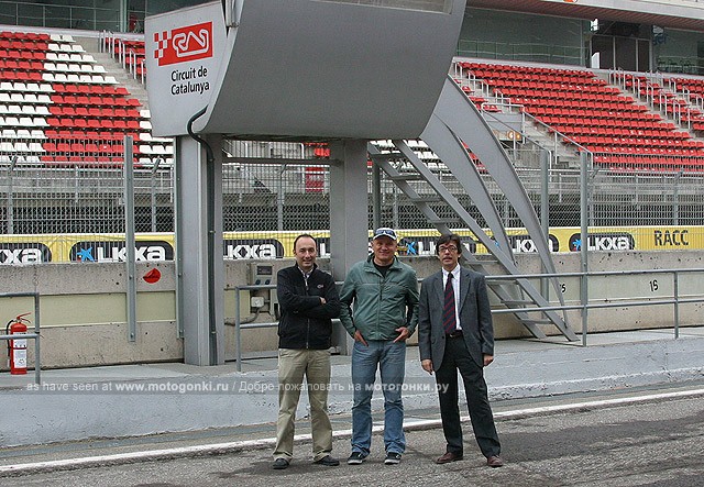 Александр Нифонтов и директор Circuit de Catalunya Хорди Аройя: заключено соглашение с Dorna Sports о проведении Гран При России