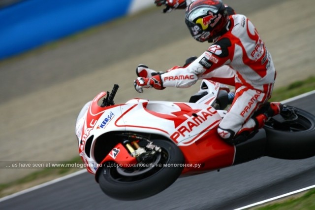 Mika Kallio crashed at Motegi