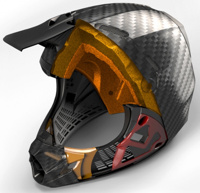 FOX V4 Carbon в разрезе FOX V4 Carbon в разрезе