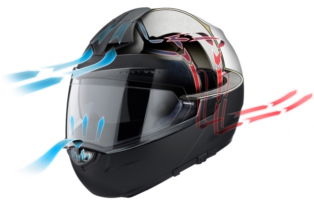 Система вентиляции Schuberth C3 и отсутствие лишних деталей снаружи делают его самым тихим среди модуляров Система вентиляции Schuberth C3 и отсутствие лишних деталей снаружи делают его самым тихим среди модуляров