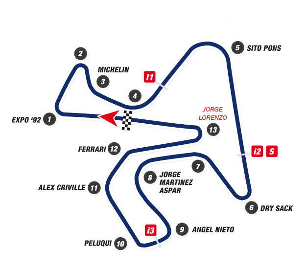 В 2013 году последний (13-й) поворот Circuito de Jerez был переименован в честь Хорхе Лоренцо В 2013 году последний (13-й) поворот Circuito de Jerez был переименован в честь Хорхе Лоренцо
