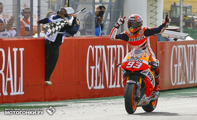 Марк Маркес (Repsol Honda) - самый молодой чемпион MotoGP в истории Марк Маркес (Repsol Honda) - самый молодой чемпион MotoGP в истории