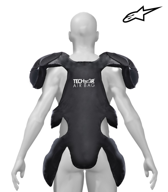 Подушка Alpinestars Tech-Air в надутом состоянии Подушка Alpinestars Tech-Air в надутом состоянии