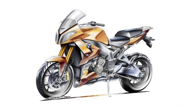 Скетч BMW S1000F, который опубликовал журнал Motorrad в феврале Скетч BMW S1000F, который опубликовал журнал Motorrad в феврале