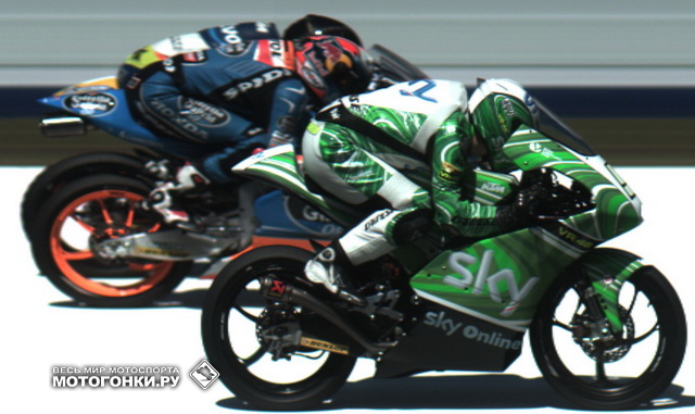 Фото-финиш определил порядок на подиуме Гран-При Италии в классе Moto3 Фото-финиш определил порядок на подиуме Гран-При Италии в классе Moto3