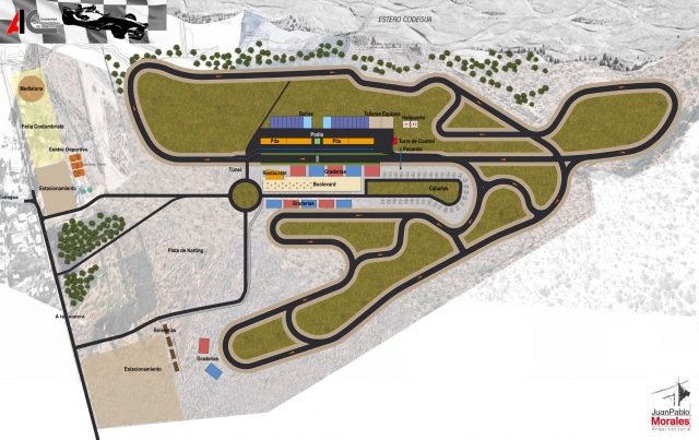 Схема Autodromo Internacional Codegua в Чили Схема Autodromo Internacional Codegua в Чили