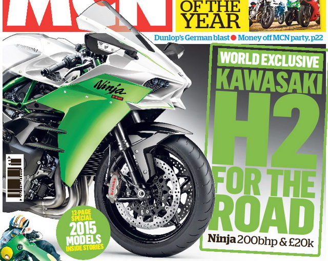 Kawasaki Ninja H2R Road на обложке сегодняшнего MCN Kawasaki Ninja H2R Road на обложке сегодняшнего MCN