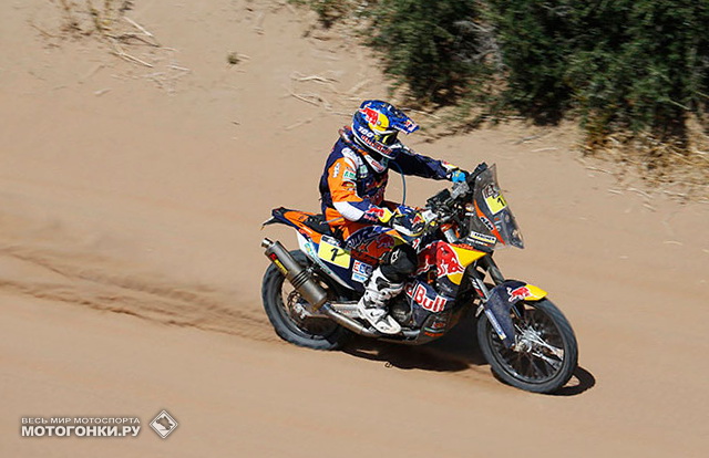 Марк Кома (Red Bull KTM Factory) финишировал на СУ2 с совершенно сдувшимся задним колесом Марк Кома (Red Bull KTM Factory) финишировал на СУ2 с совершенно сдувшимся задним колесом