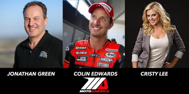 Грин, Эдвардс и Ли будут освещать события MotoAmerica в 2015 году Грин, Эдвардс и Ли будут освещать события MotoAmerica в 2015 году