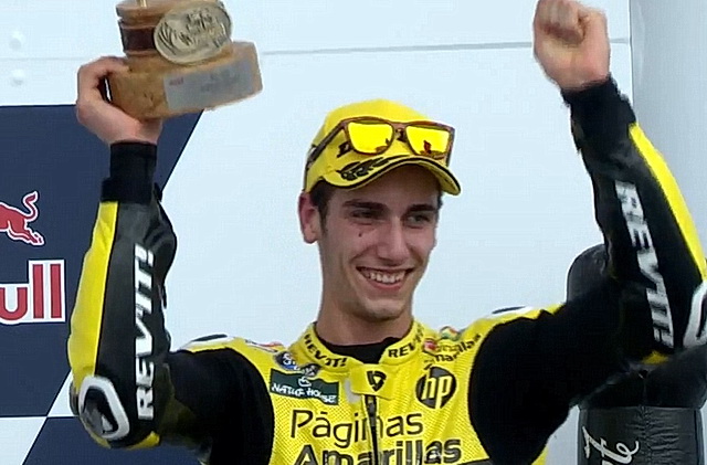 Алекс Ринс впервые на подиуме Moto2 Алекс Ринс впервые на подиуме Moto2