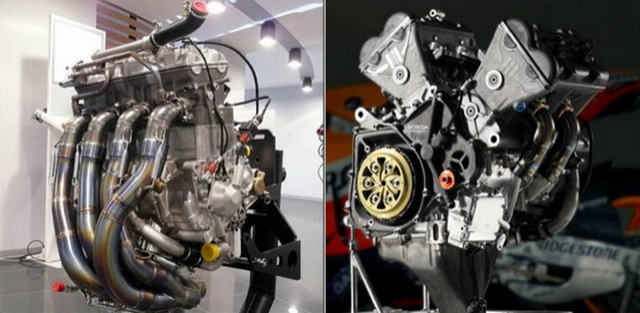 Коленчатые валы двигателей Yamaha YZR-M1 и Honda RC213V вращаются в разные стороны. Вы знали об этом? Коленчатые валы двигателей Yamaha YZR-M1 и Honda RC213V вращаются в разные стороны. Вы знали об этом?