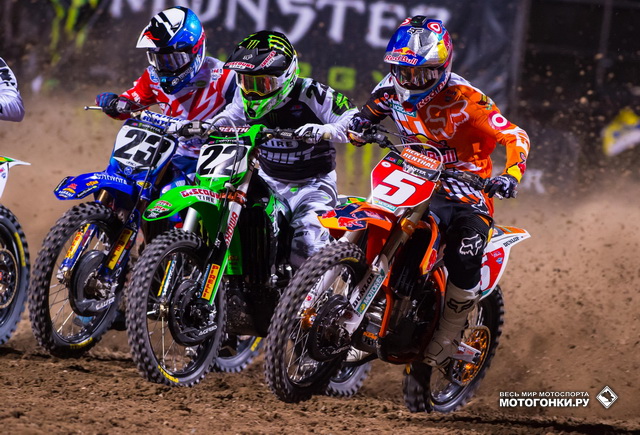 Раян Данджи (Red Bull KTM Racing) выиграл holeshot и финальную гонку AMA Supercross в Лас-Вегасе Раян Данджи (Red Bull KTM Racing) выиграл holeshot и финальную гонку AMA Supercross в Лас-Вегасе